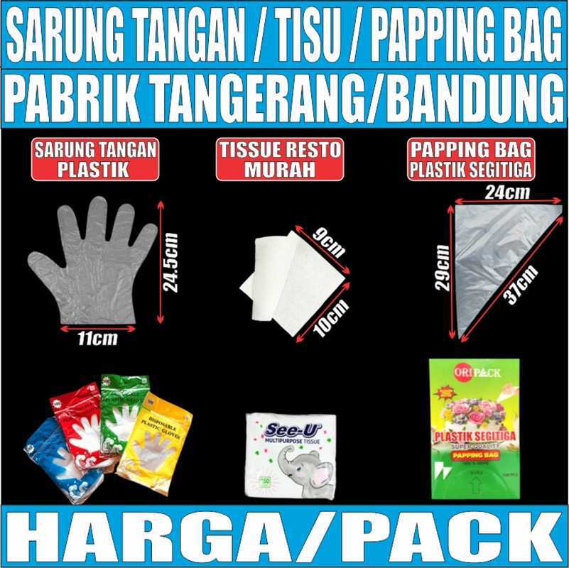 VARIAN Tisu n Sarung Tangan n Plastik Segitiga