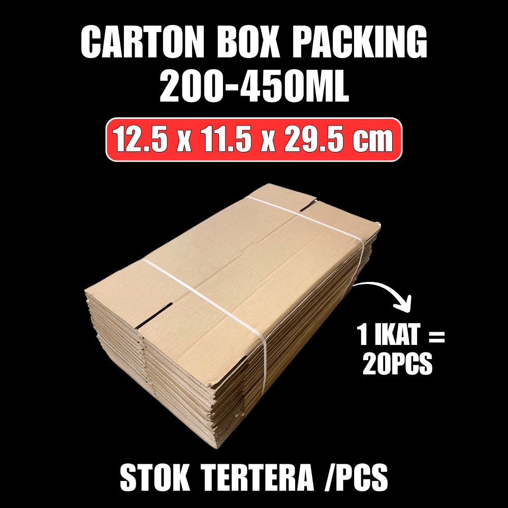 Carton Box Packing 200ml sd 450ml 12.5 x11.5 x29.5cm
