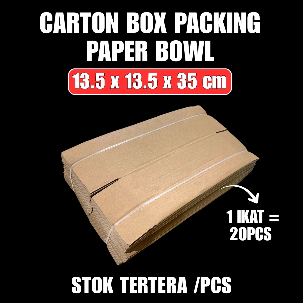 TP Carton Box Packing Paper Bowl 13.5x13.5x35