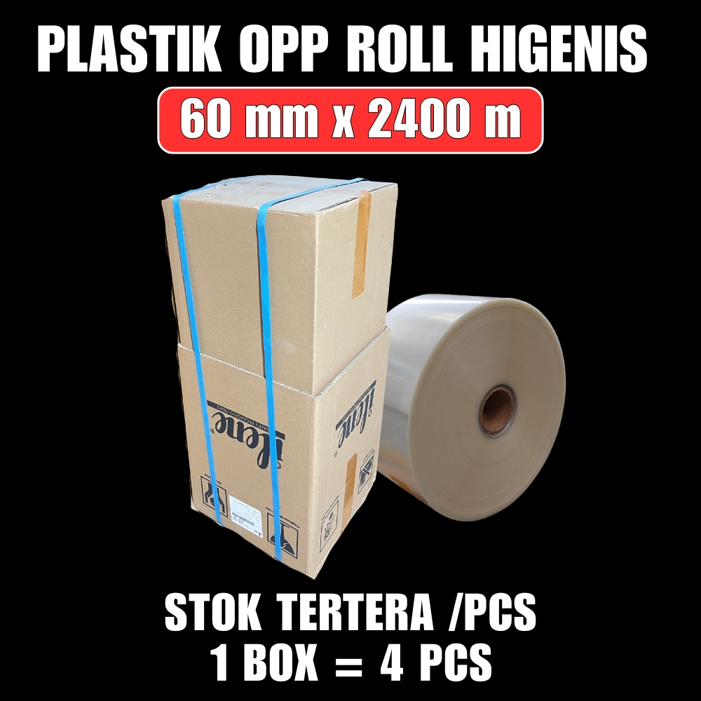 Plastik OPP Higenis UK 160mm x 2400meter Roll