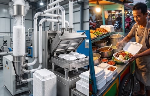 Sterefoam Expanded Polystyrene untuk kemasan makanan