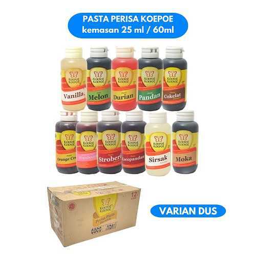 Koepoe Varian Pasta 25ml 60ml Dus Perisa Penguat Rasa