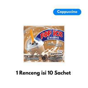 Pop Ice Hgr Cappucino 25gr Renceng 10sachet LKR06