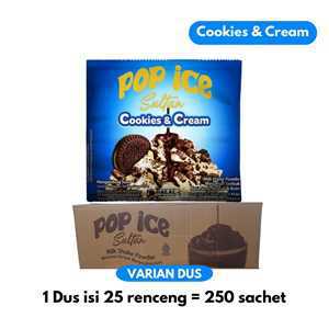 Pop Ice Cookies Cream Dus 250pcs LKR15