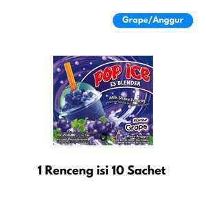 Pop Ice Hgr Grape 25gr Renceng 10sachet LKR13