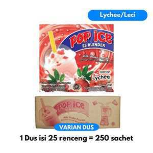 Pop Ice Lychee Dus 250pcs LKR12