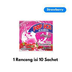 Pop Ice Hgr Strawberry 25gr Renceng 10sachet LKR05