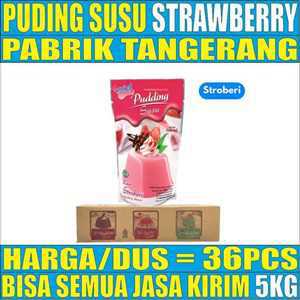 Puding Susu Dus 36pcs Strawberry 145gr Nutrijell LKR23