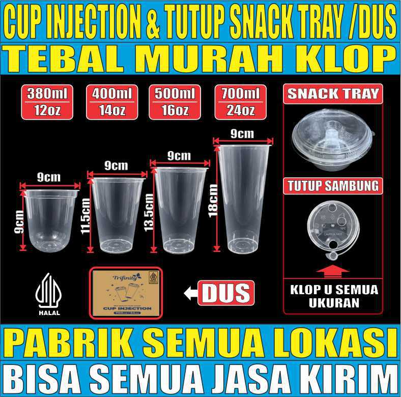 VARIAN Cup Injection n Tutup Tebal 22gr