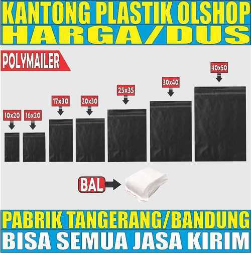 VARIAN Polymailer Amplop Plastik Lem Perekat Seal Kantong Bungkus Packing Olshop