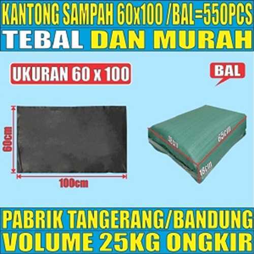 Kantong Sampah 60x100 Plastik Hdpe Tebal Ball 25kg