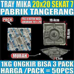 Mika 20S7 Tray 7Sekat 20x20 u Kotak Nasi Pack 50pcs