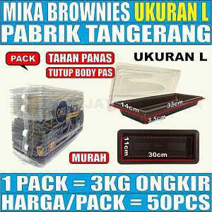 Mika Brownies Besar Ukuran L Pack 50pcs