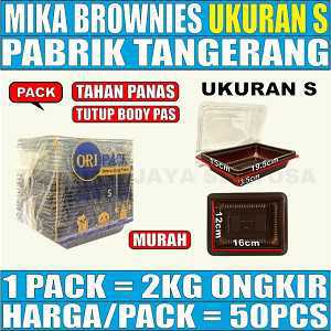 Mika Brownies Kecil Uk S Pack 50pcs