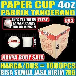 Paper Cup 4oz Dus 1000pcs Hanya Body L2TMR