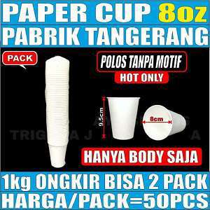 Paper Cup 8oz Trifinity Polos Pack 50pcs