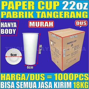 Paper Cup 22oz 660ml Dus 1000pcs L2TMR