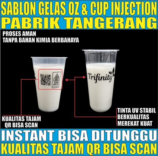Sablon Gelas Plastik n Cup Injection Var