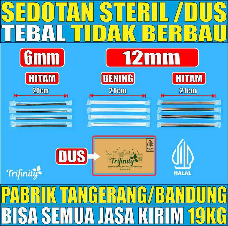 VARIAN Sedotan Poci n Bubble Steril Tebal 1,9gr