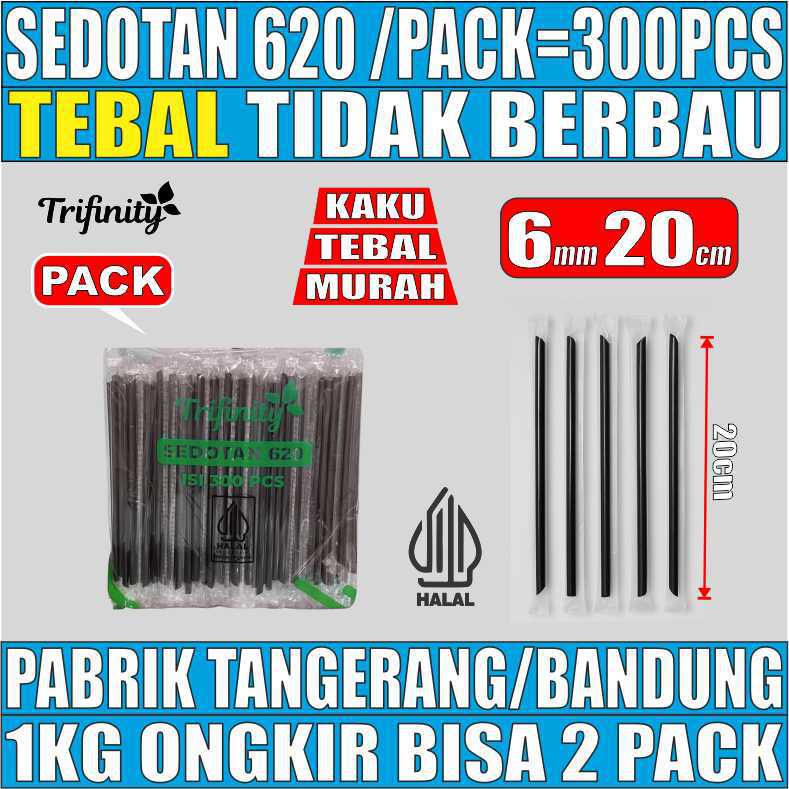 Sedotan Steril TRIFINITY 620 Pack 300pcs Halal