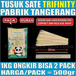 Tusuk Sate Bambu Panda TRIFINITY  Pack 500gram
