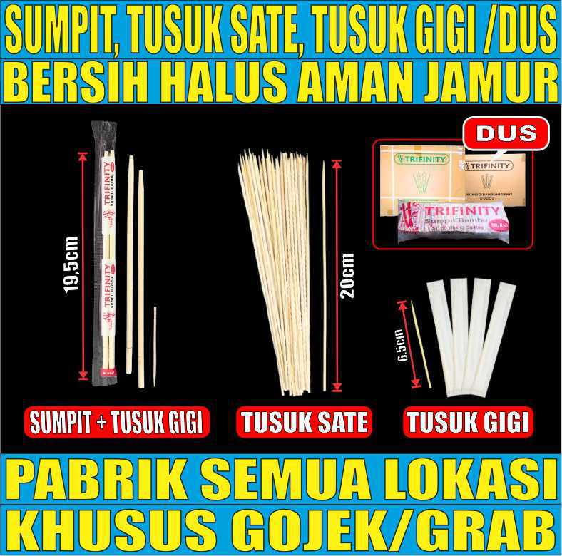 VARIAN Sumpit n Tusuk Gigi n Tusuk Sate