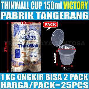 Thinwall Cup 150ml Pack 25pcs Victory
