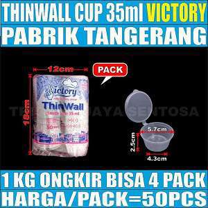 Thinwall Cup 35ml Pack 50pcs Victory