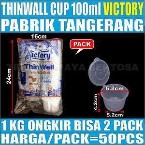 Thinwall Cup 100ml Pack 50pcs Victory