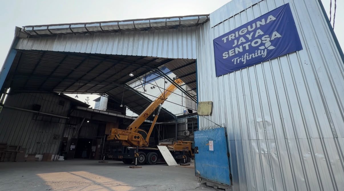 Gudang dan operasional cabang Trifinity, PT Triguna Jaya Sentosa